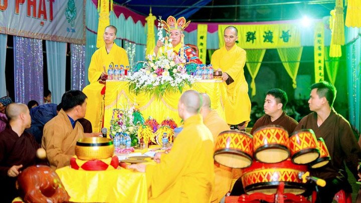 lễ mừng công và an vị long cốt chùa hoành lộ